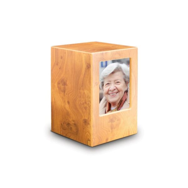 Blank Houten Urn met Fotolijst